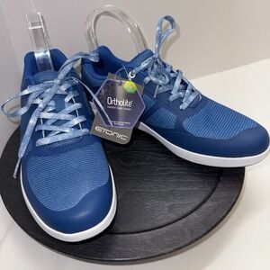 New Etonic Golf Ladies G-SOK‎ 4.0 Shoes Navy/White Size 9 Medium LG400NW